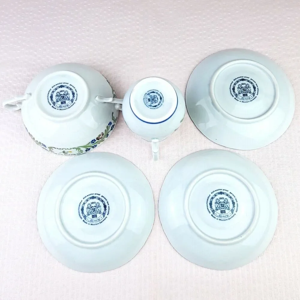 Vintage ASTA 1851 Nancy Western Germany Pottery Set of 5